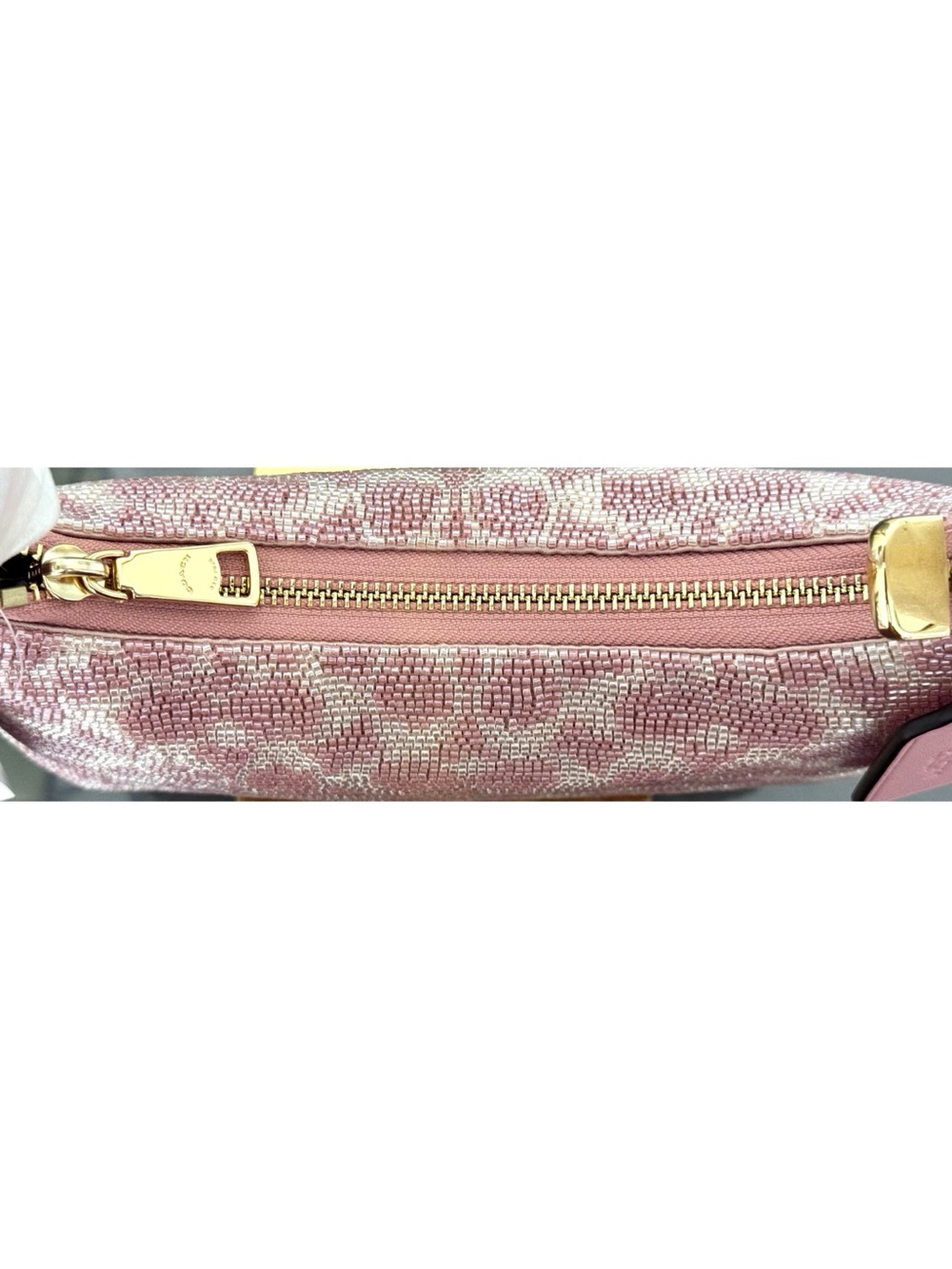 COACH Teri Shoulder Bag Signature Satin Pink Hobo Handbag - Picture 7 of 12